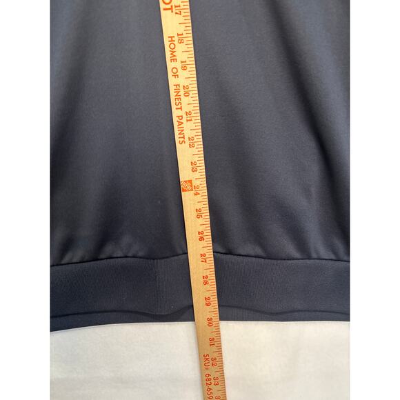 Adidas Real Madrid Authentic Soccer 1/4 Zip Hoodie Jacket Navy Blue Size XL - Picture 4 of 10